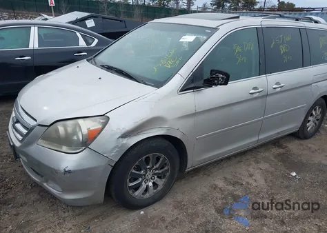 2007 Honda Odyssey Touring из США, поврежденный, VIN 5FNRL38807B052833